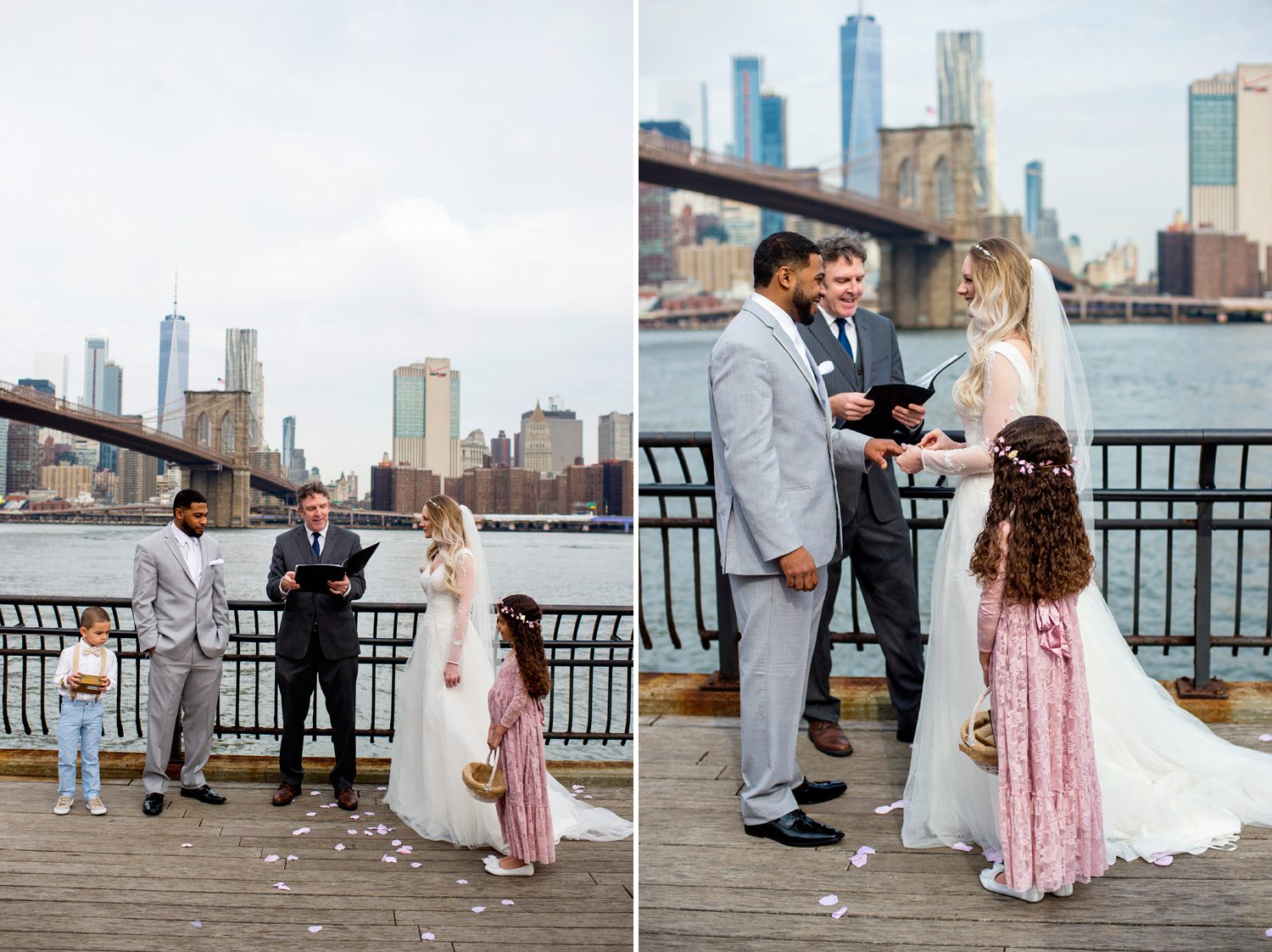 Wedding Ceremony at Brooklyn Bridge Park