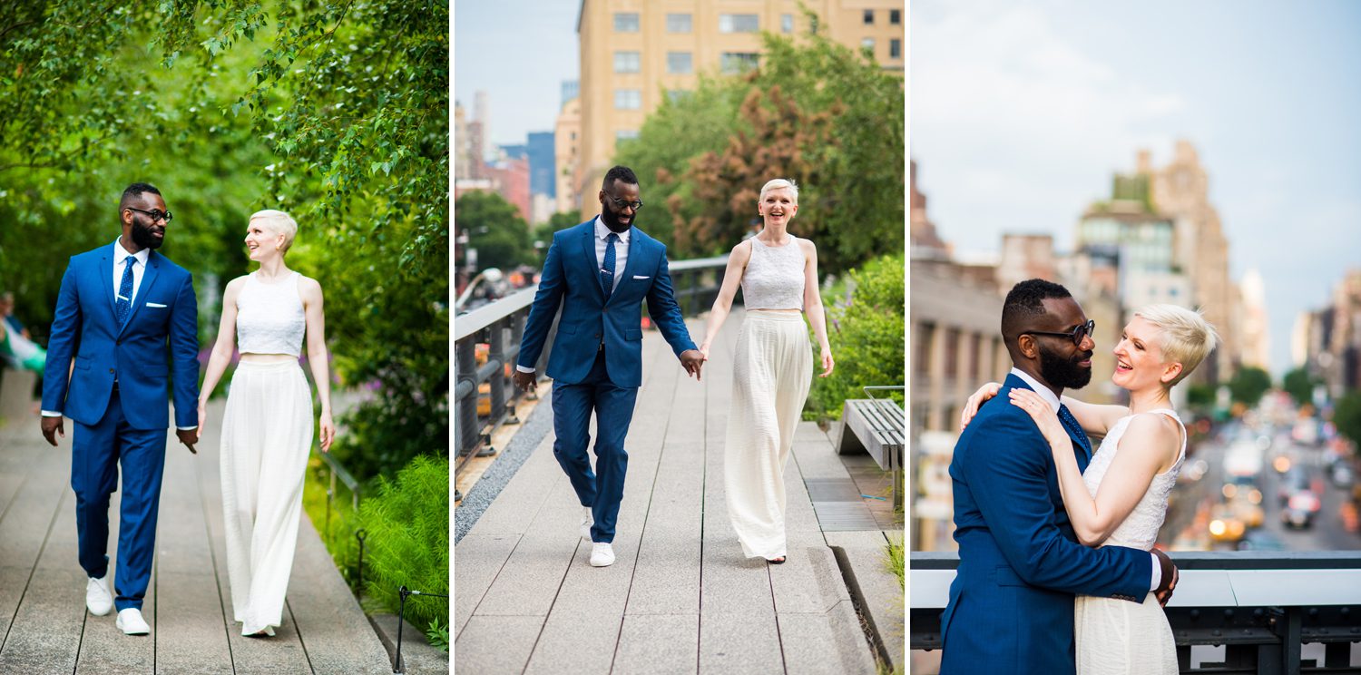 Wedding Photos on the Highline NYC