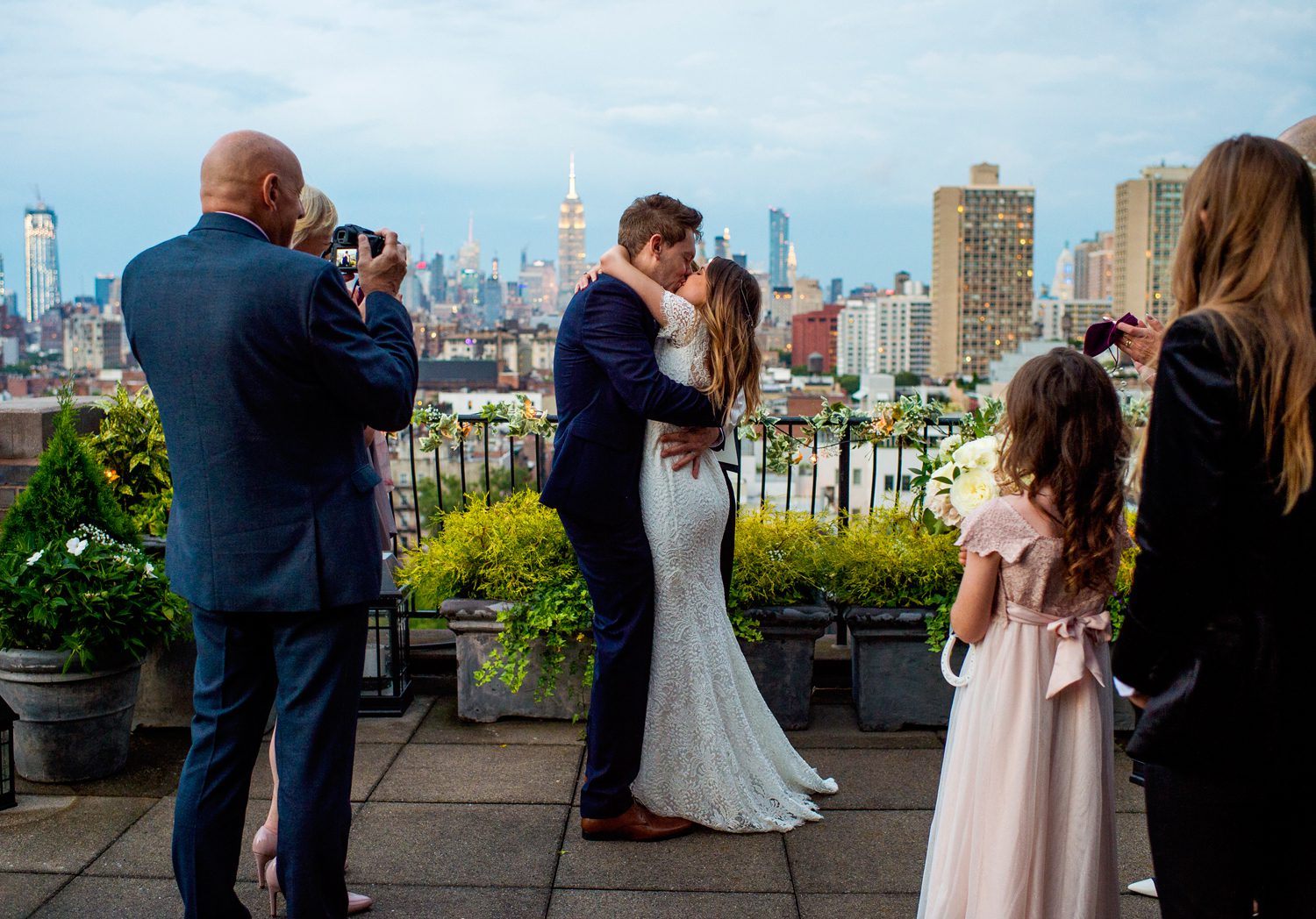 Rooftop wedding in NYC