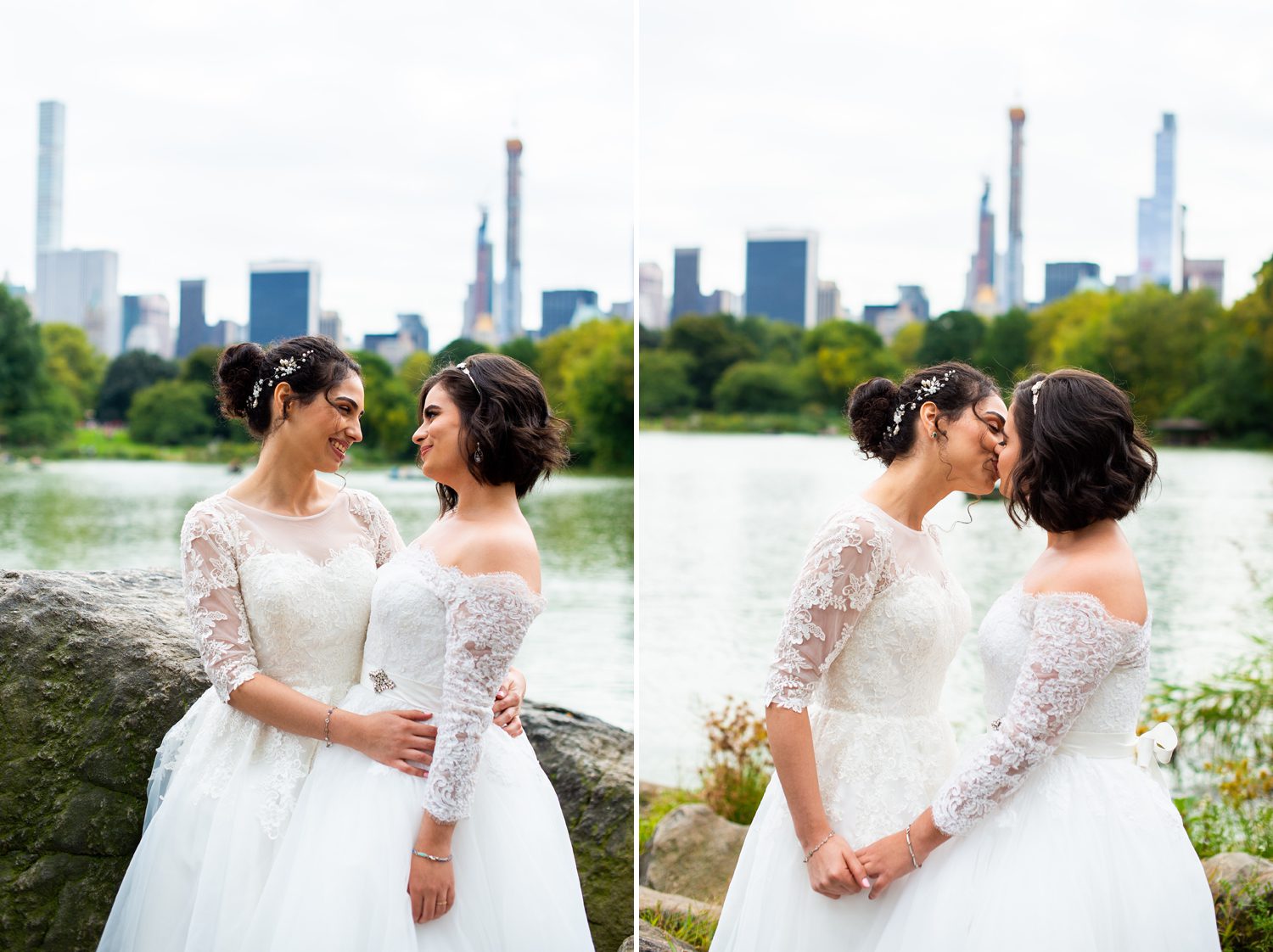 Two Brides Central Park Wedding 