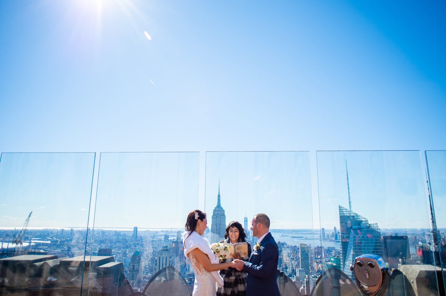 Wedding Ceremony at Top of the Rock 