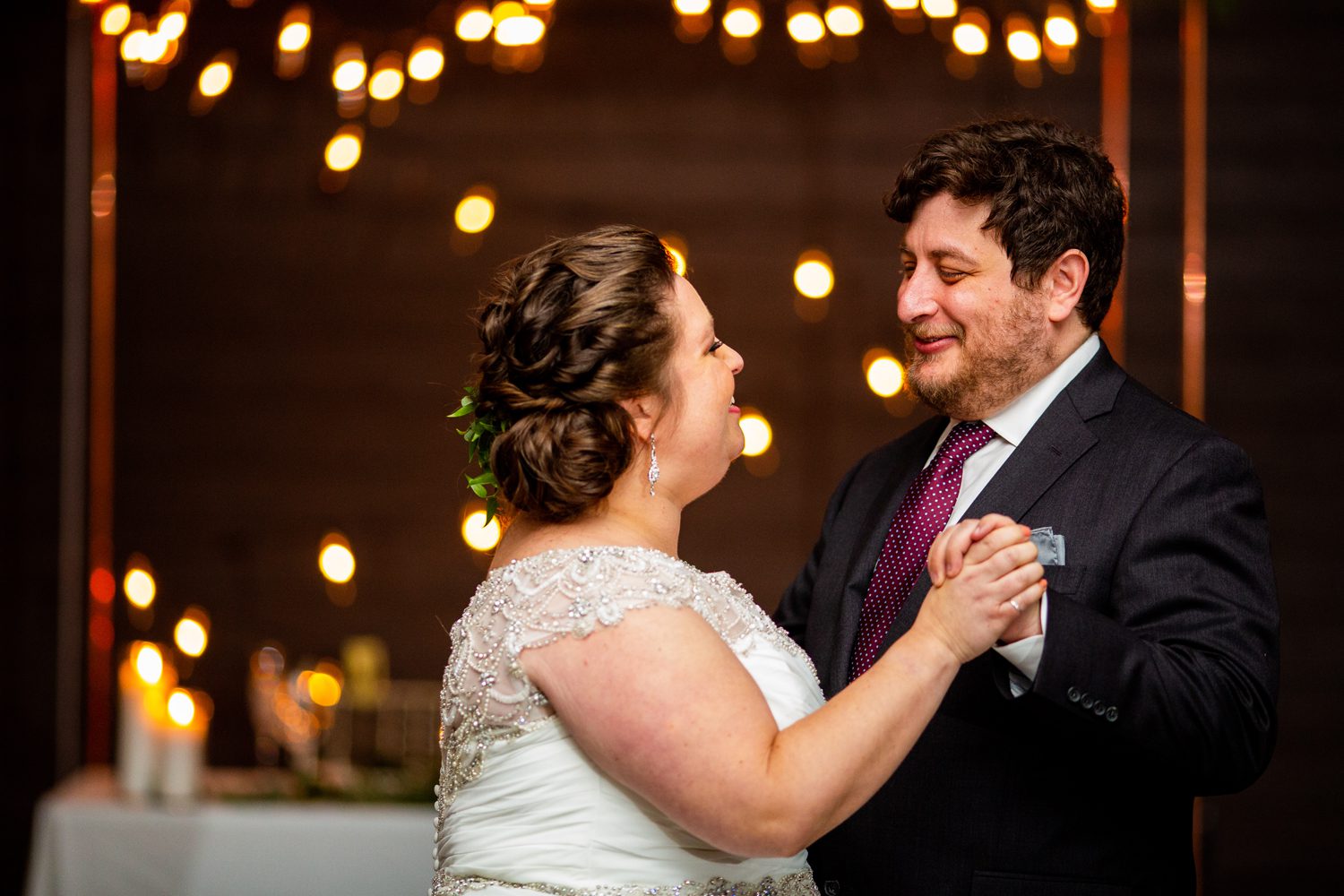First Dance With Twinkly Lights