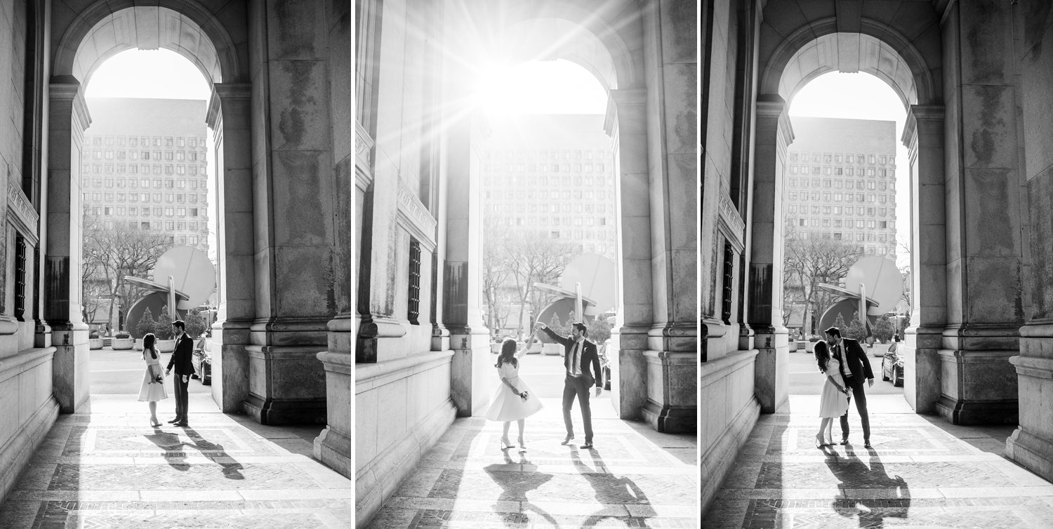 Black and White Wedding Photos in NYC