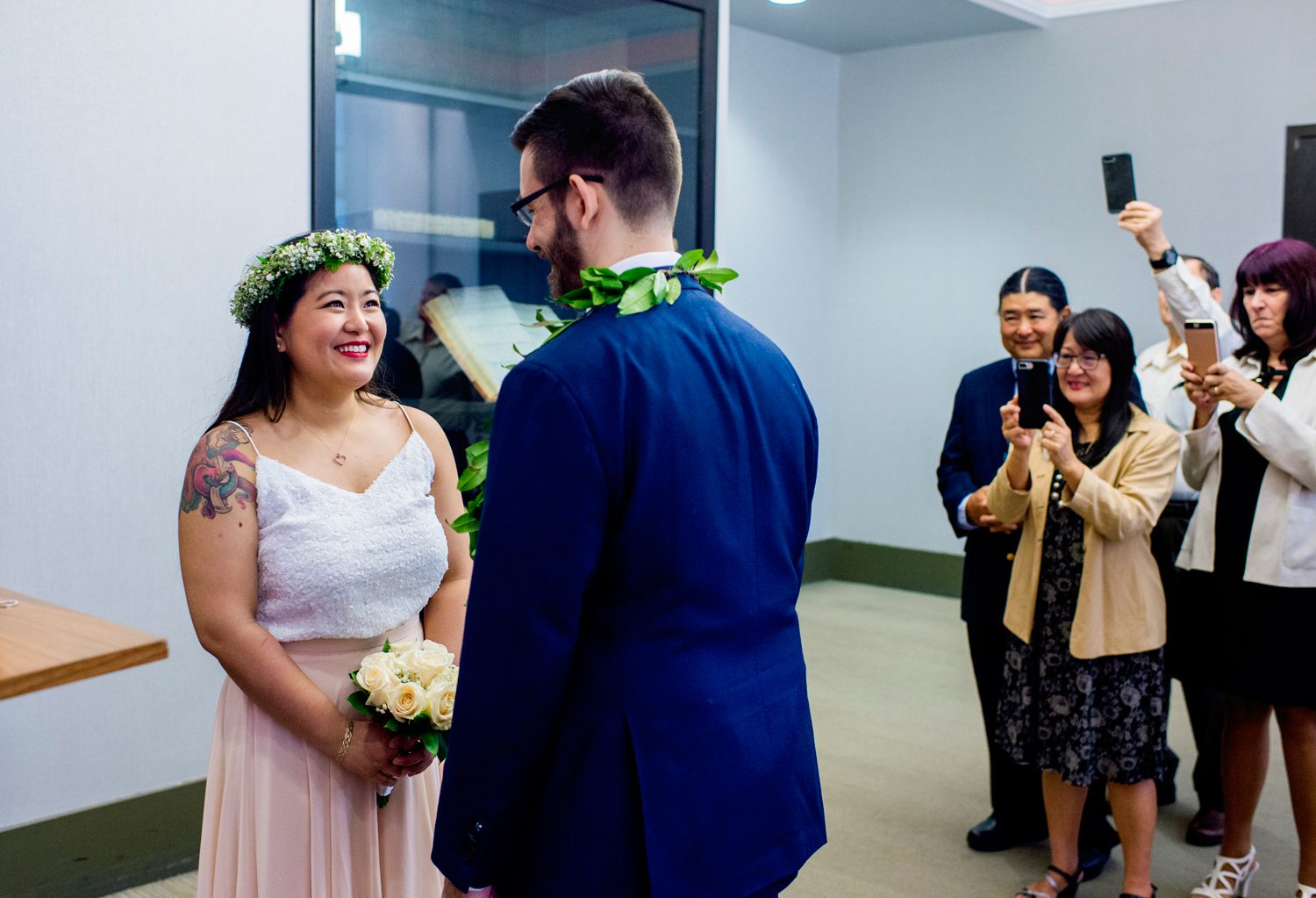 Ceremony at Manhattan Marriage Bureau