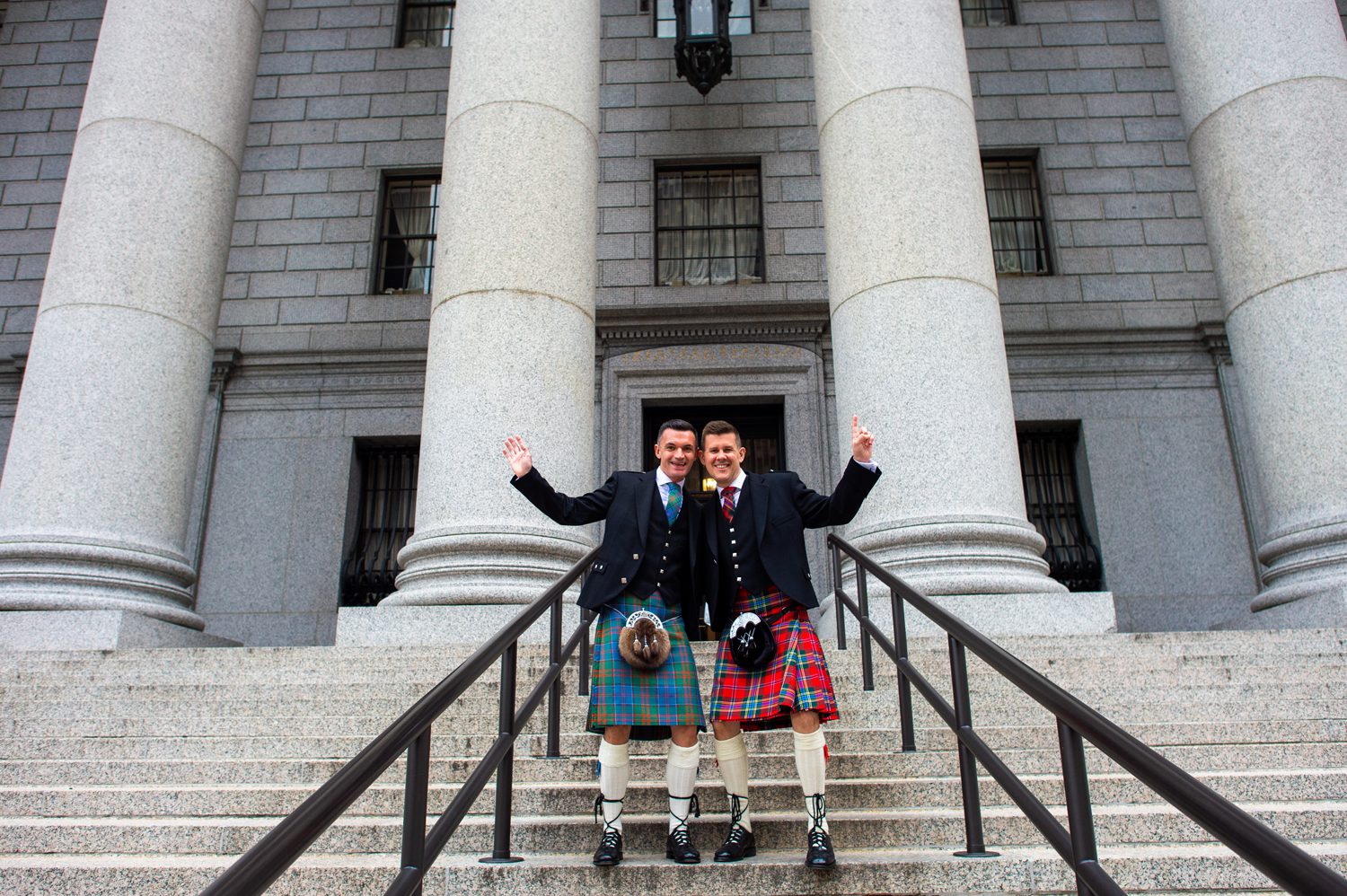 Same Sex Elopement with Scottish Grooms in Kilts