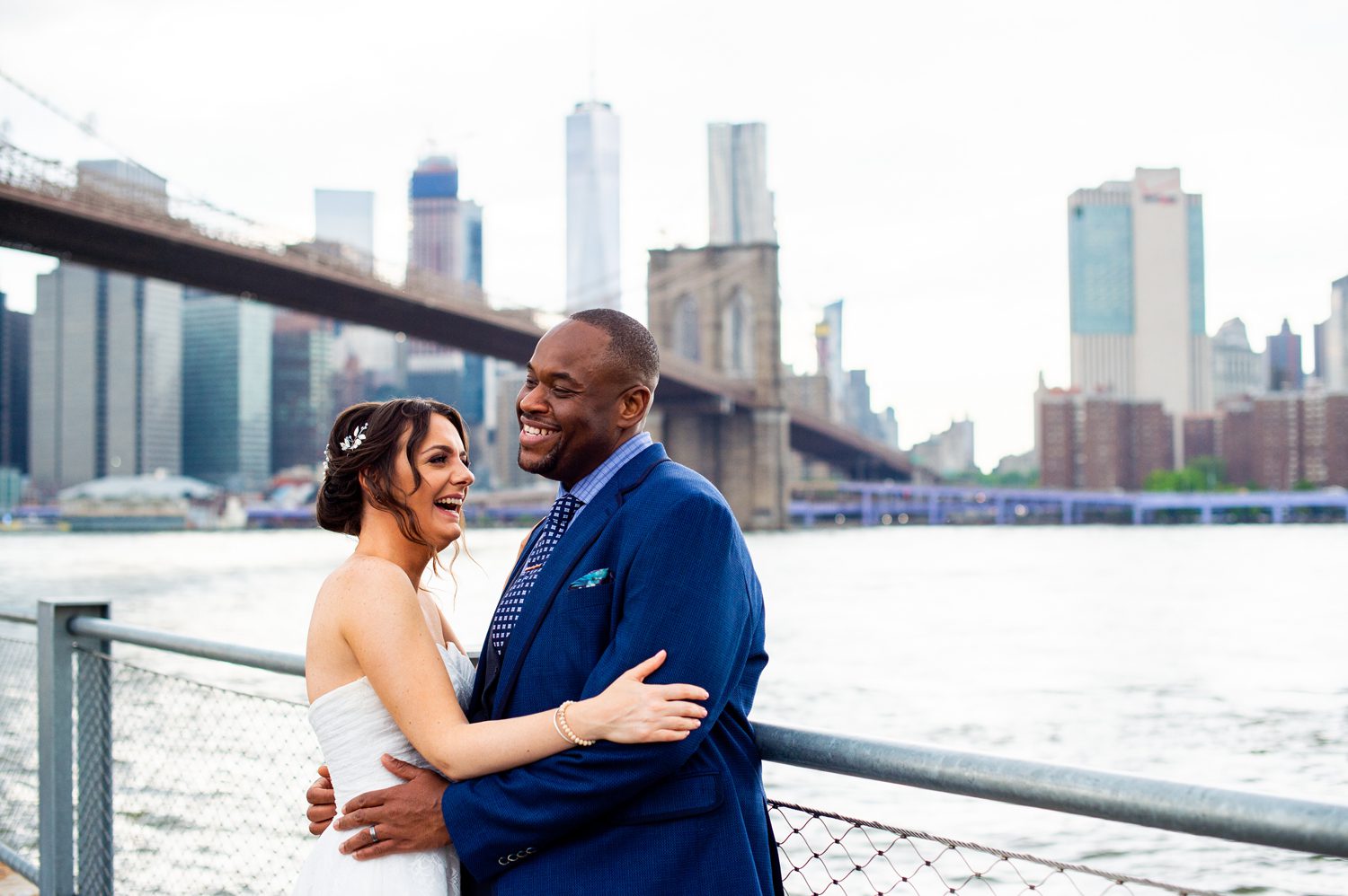 NYC Elopement Interracial Couple 