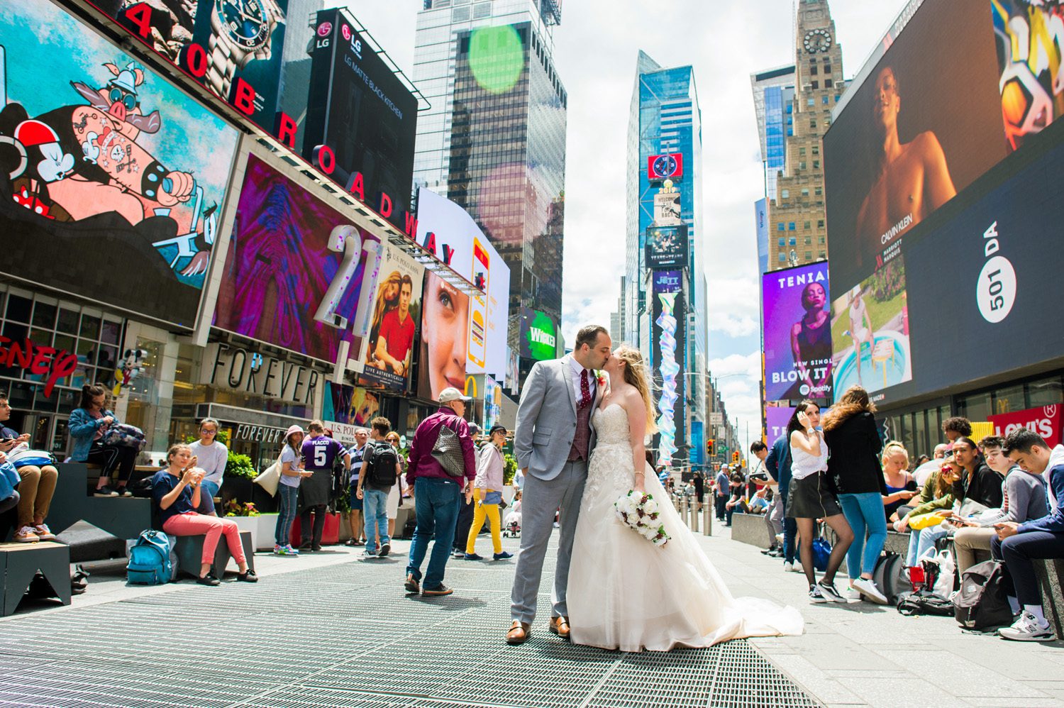 New York Elopement in Times Square