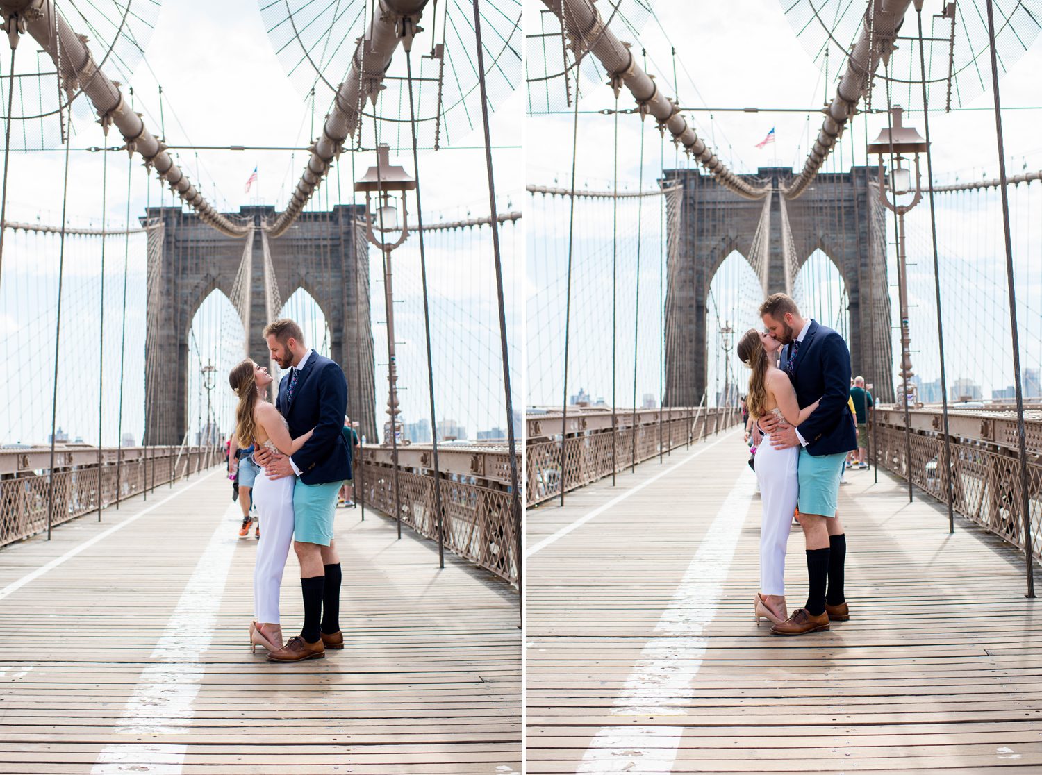 Wedding Photos on the Brooklyn Bridge