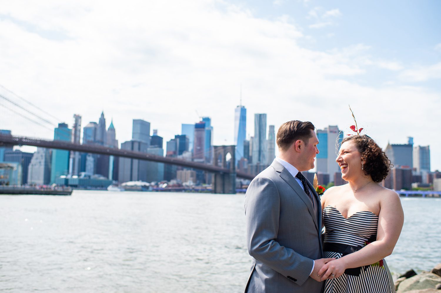 Brooklyn Bridge Park Wedding Photo