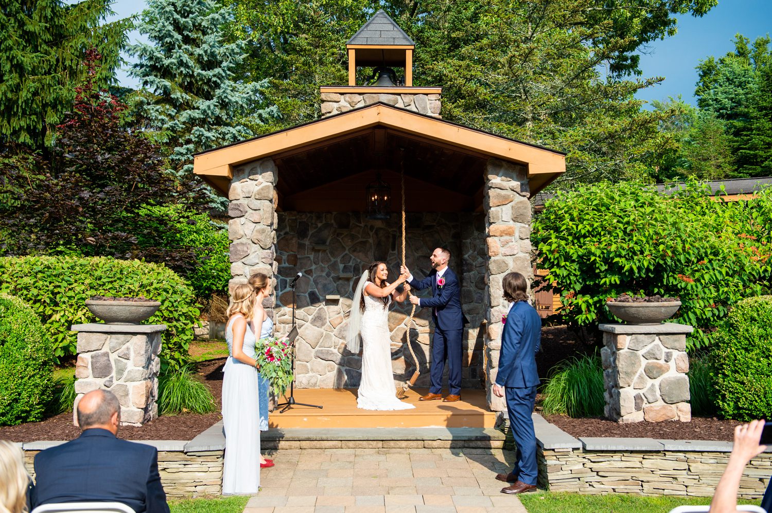 Ringing the Bell after Wedding 
