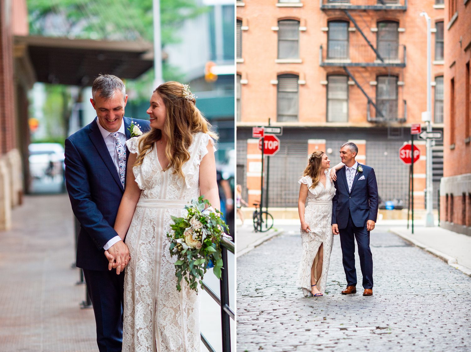 Bride and Groom eloping in NYC