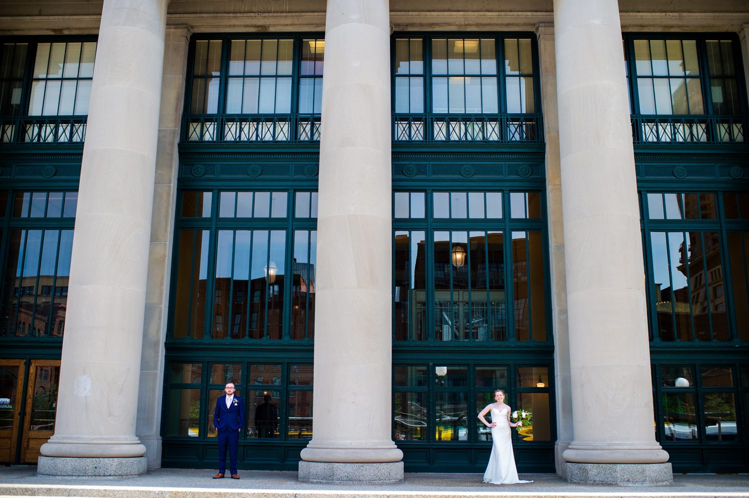 Bride and Groom at Union Depot
