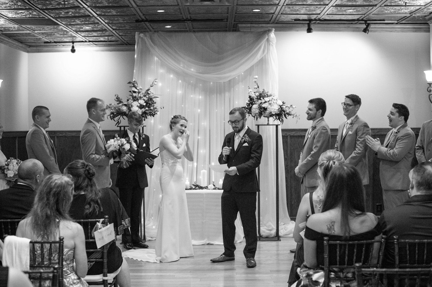 Groom Reading Vows 