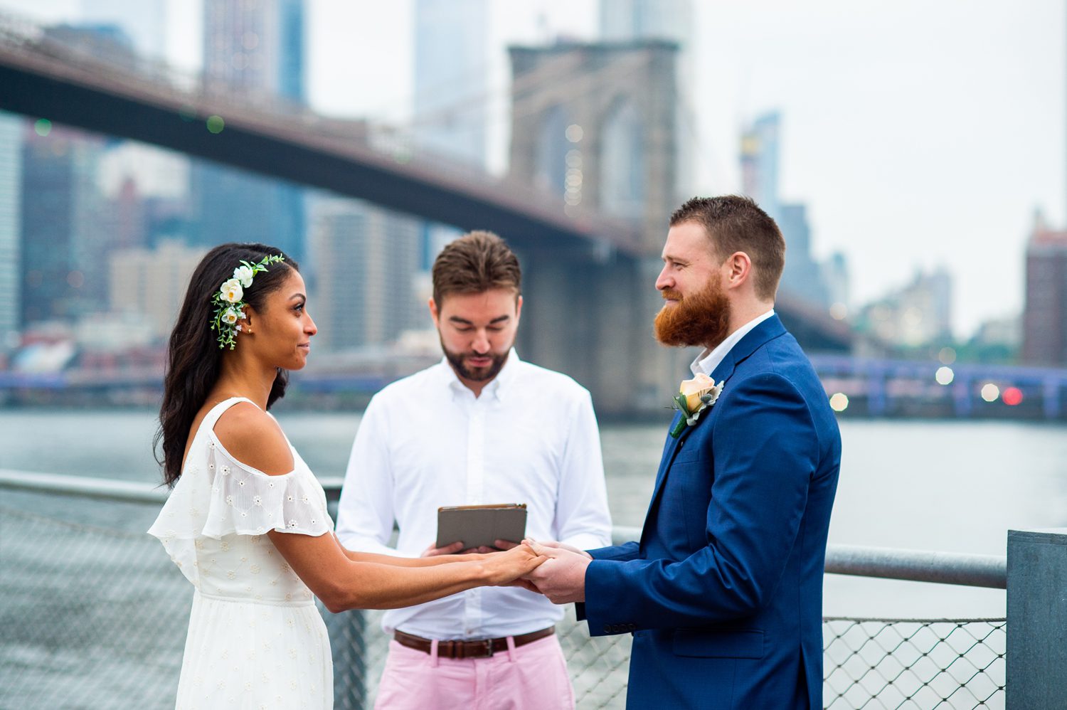 Wedding Ceremony at Brooklyn Bridge Park