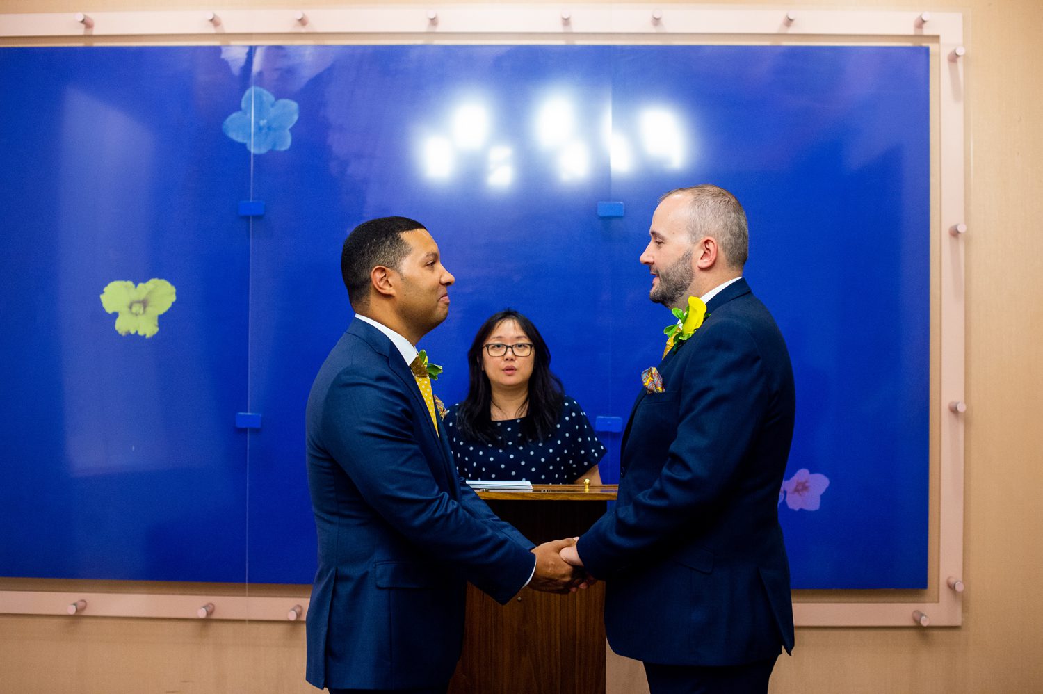 City Hall Wedding with Two Grooms