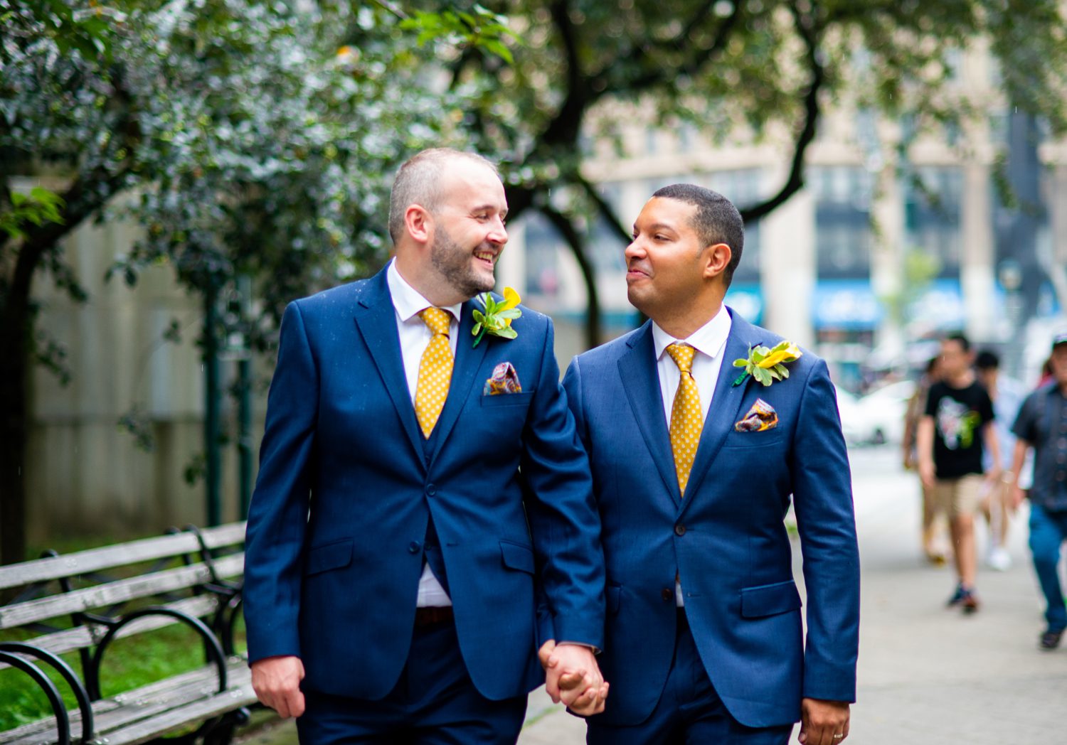 Two Grooms Getting Married in New York 