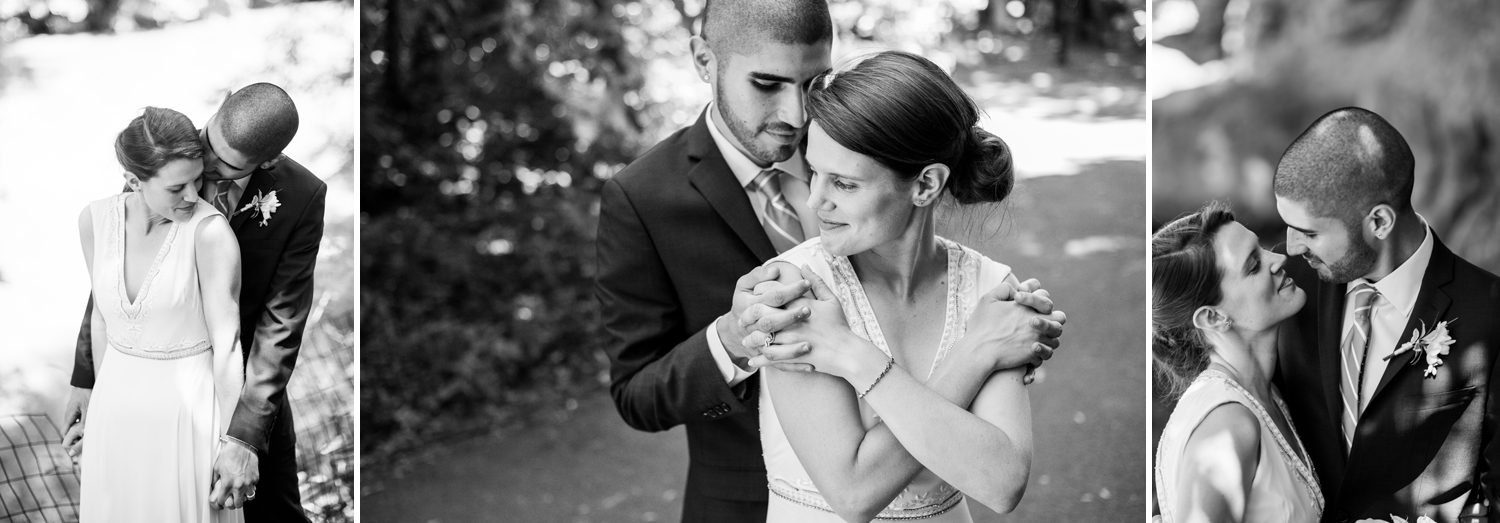 Black and White Wedding Photos in Central Park 