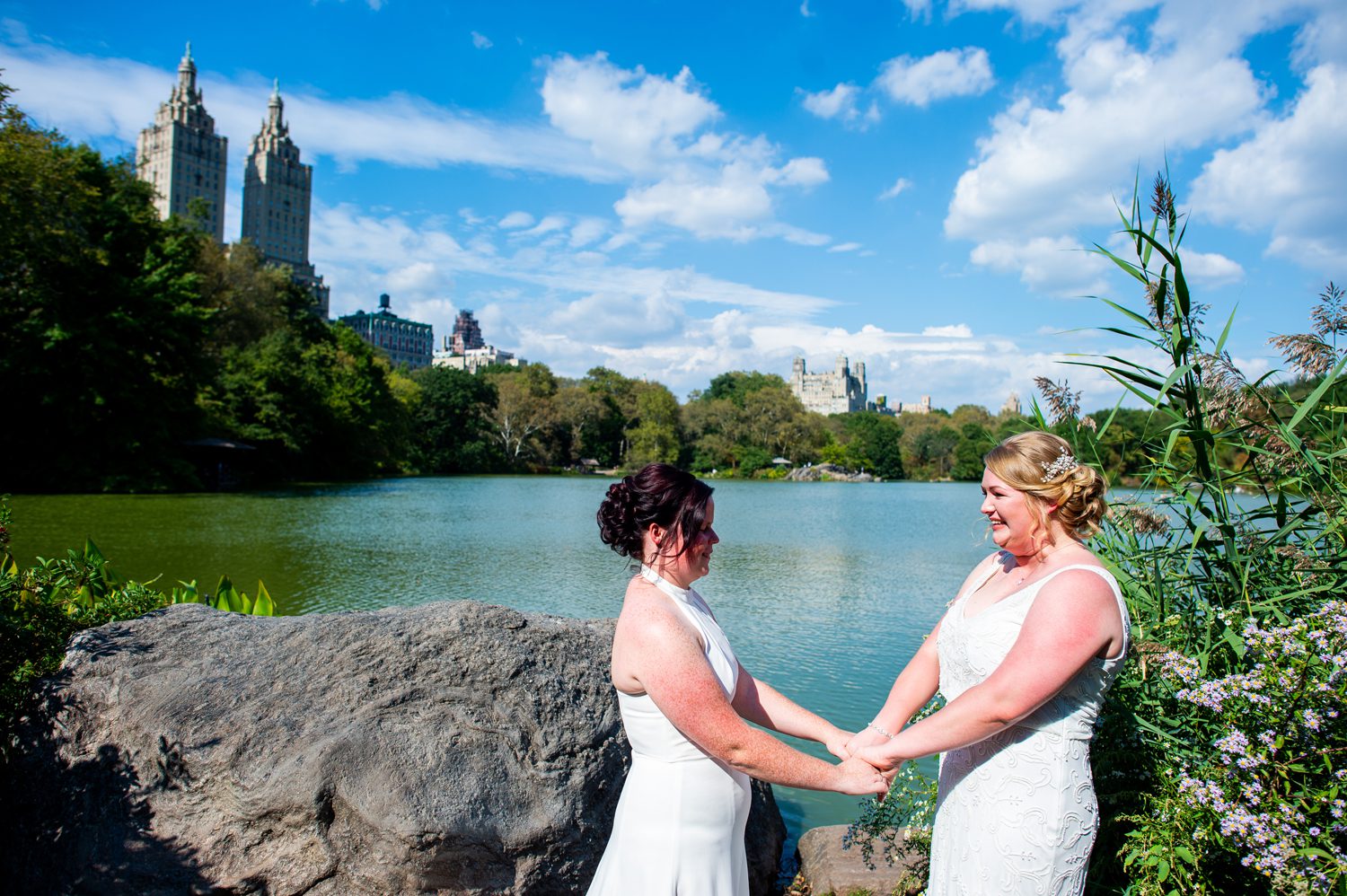 Two Brides in Central Park 