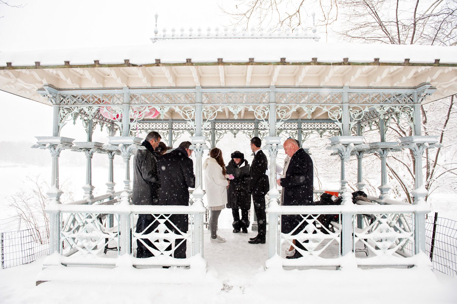 Winter Wedding Ceremony Central Park