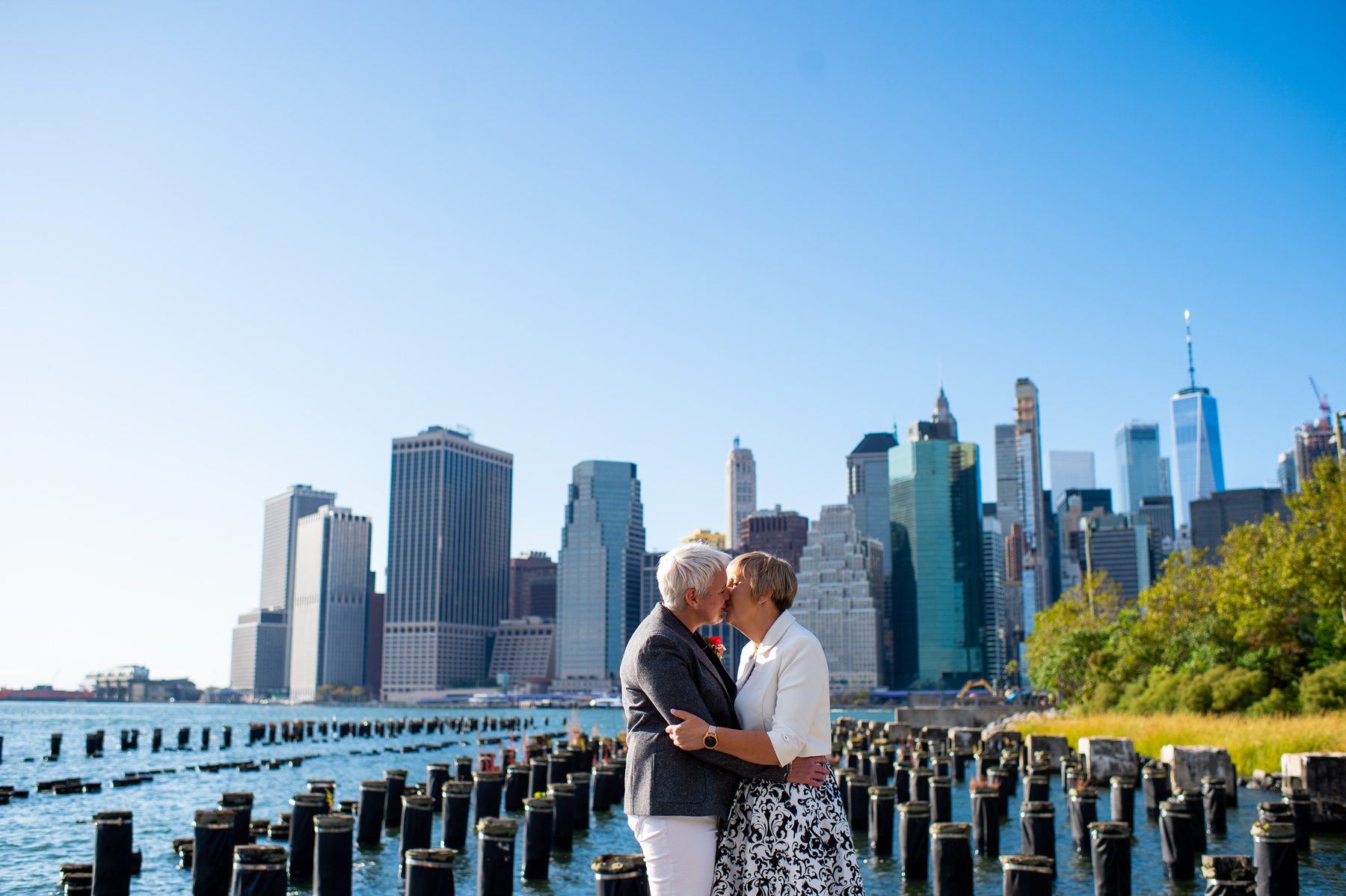 Brooklyn Bridge Park Wedding Photo 