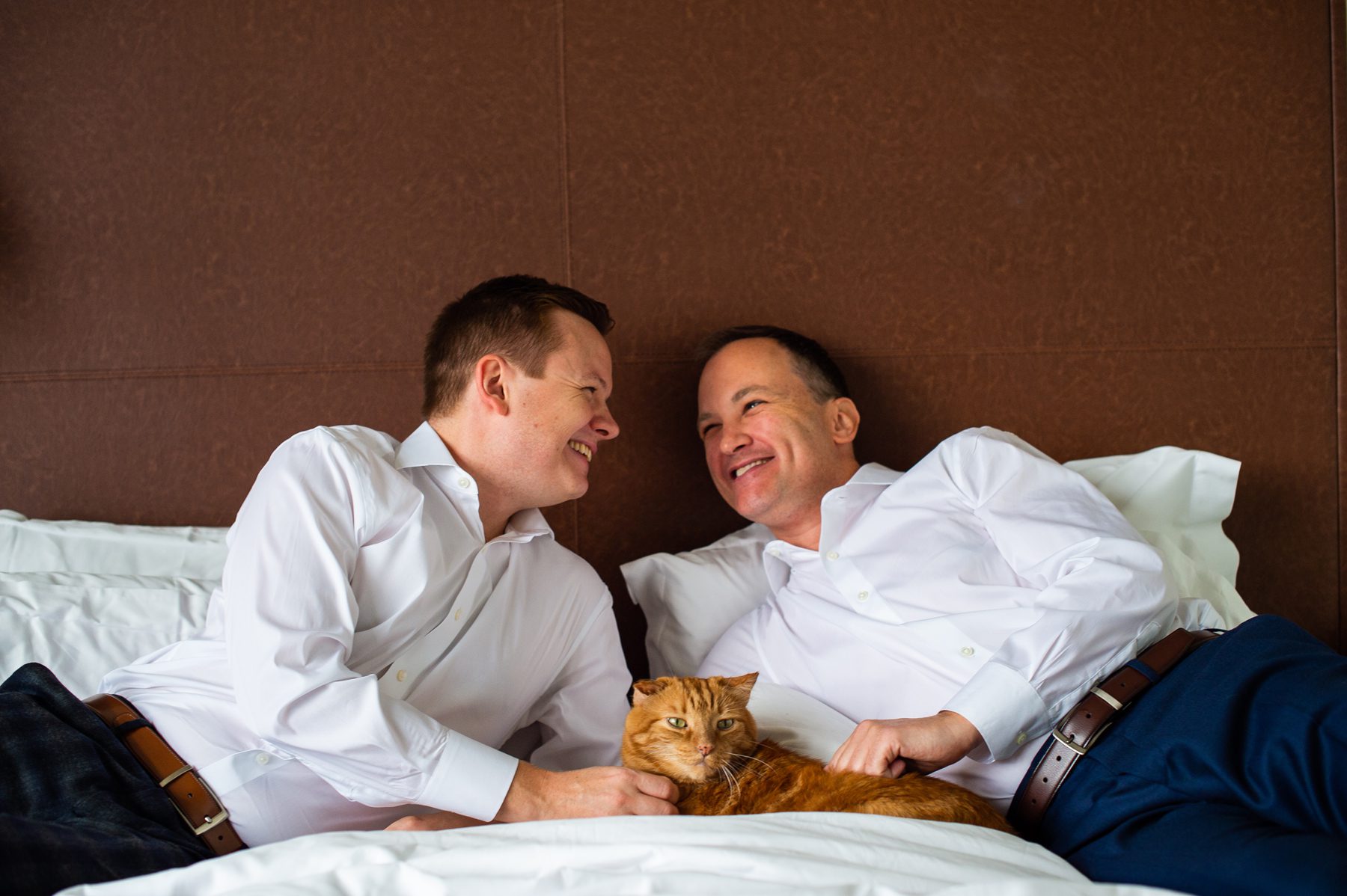 Wedding Portraits with Cats
