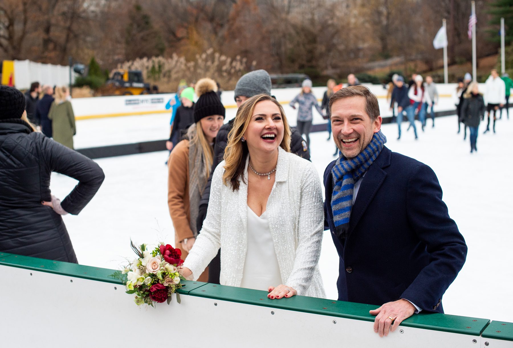 Ice Skating Elopement Central Park 