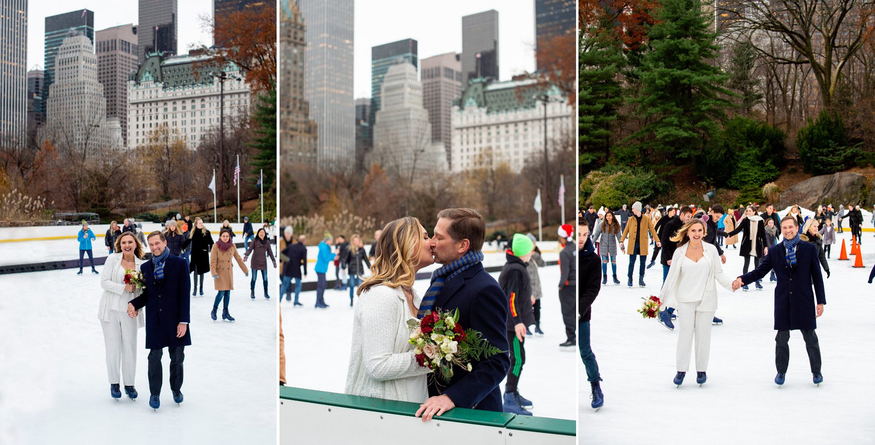 Ice Skating Wedding in Central Park 