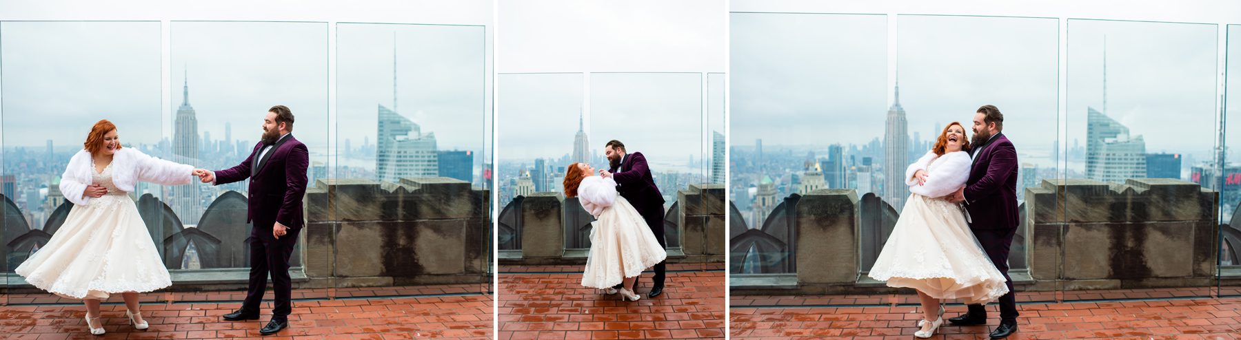 Top of the Rock Bride and Groom