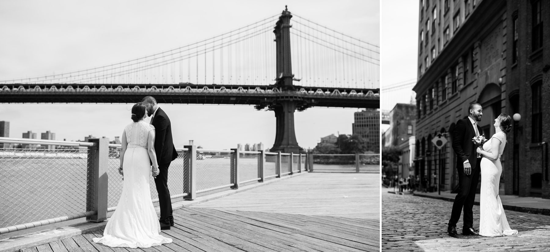 Black and White Wedding Photos in Brooklyn 