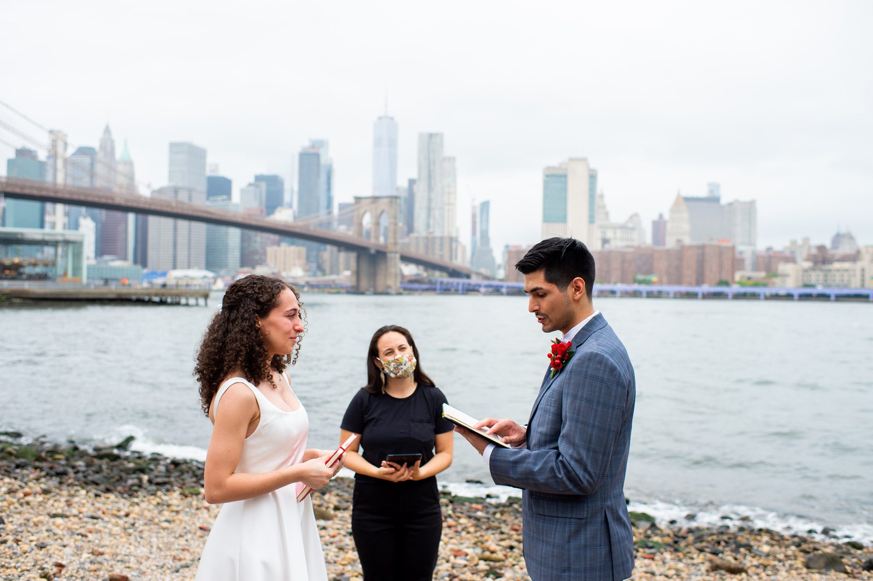 Brooklyn Bridge Park Wedding During Covid