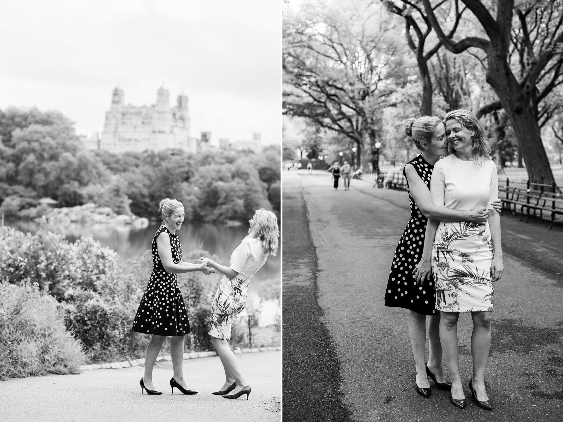 Black and White Wedding Photos in Central Park