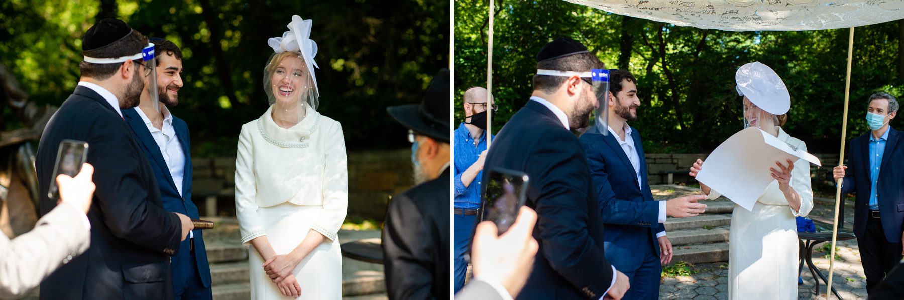 Ketubah Presentation in Jewish Wedding Ceremony 