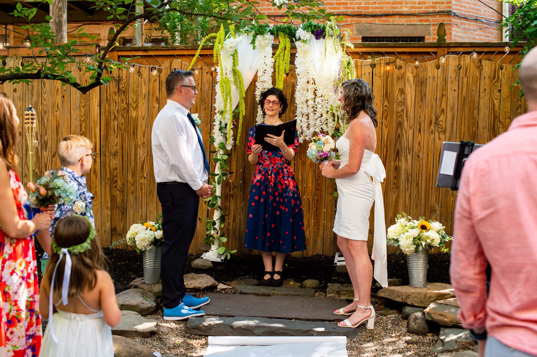 Backyard Wedding Ceremony 