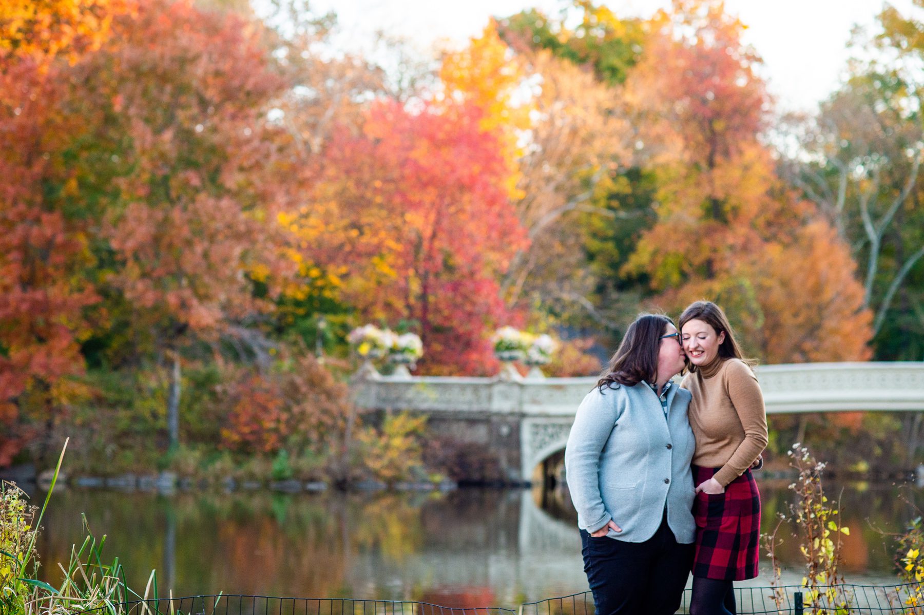 Lesbian Engagement Photos in Central Park 