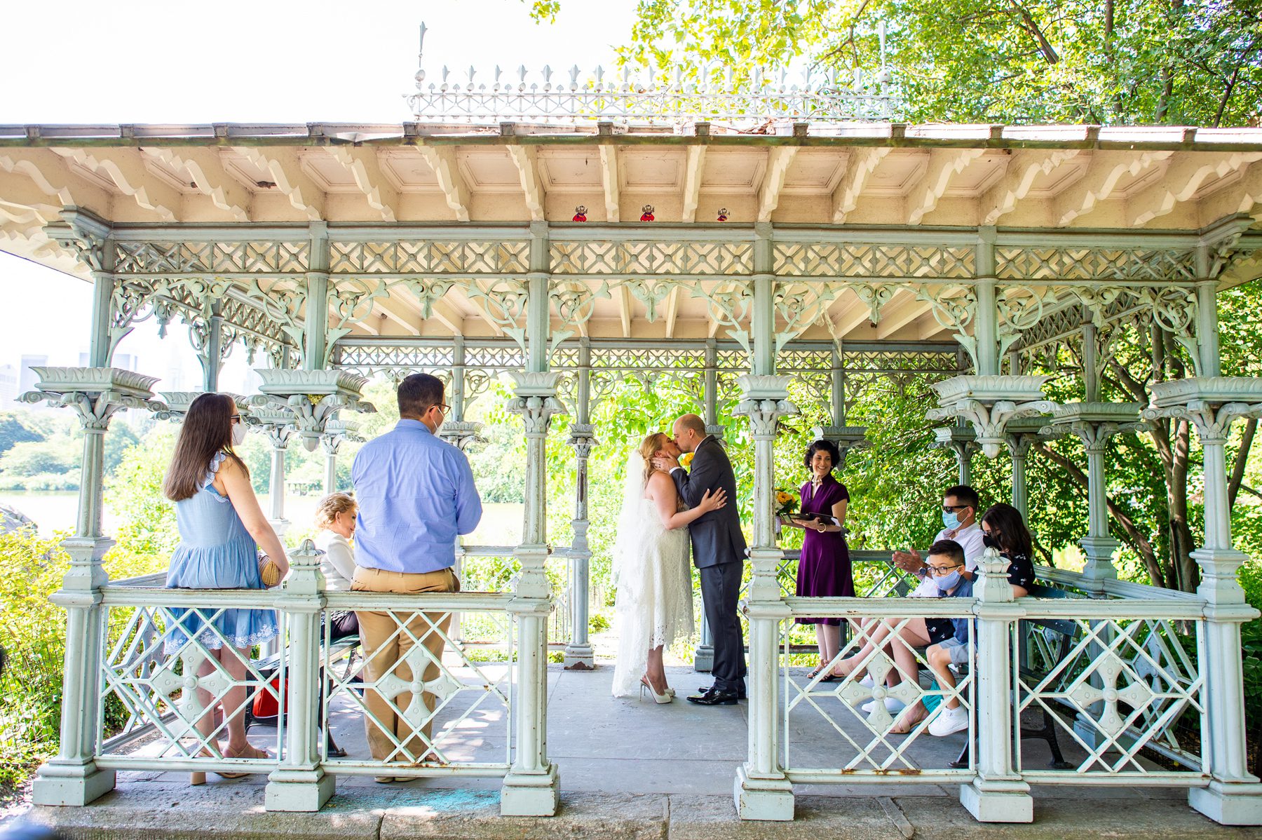 Wedding Ceremony at Central Park Ladies Pavilion 