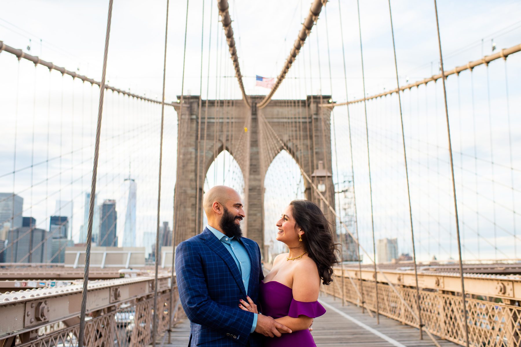 Elopement Photos at Brooklyn Bridge 