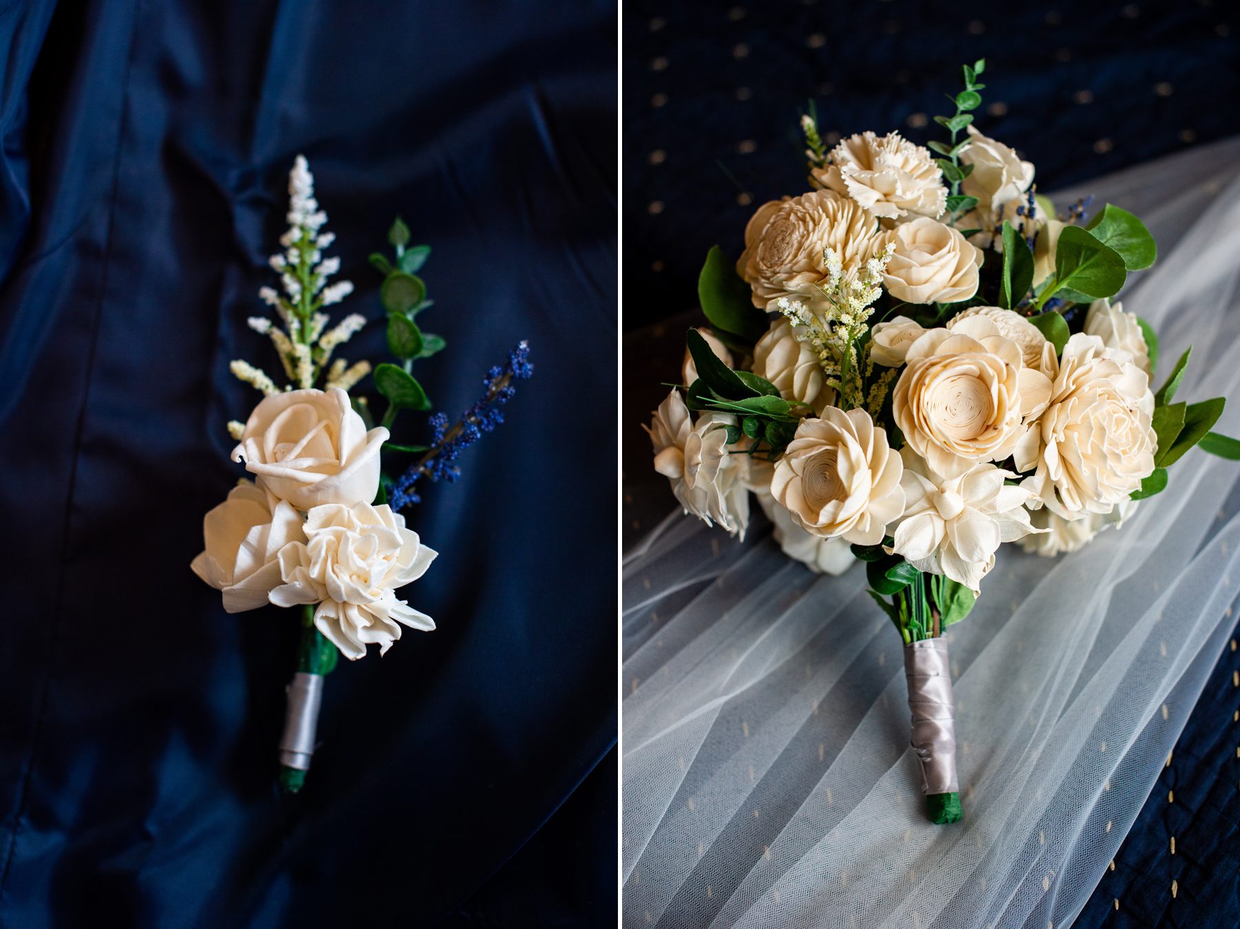 Wooden Wedding Flowers 