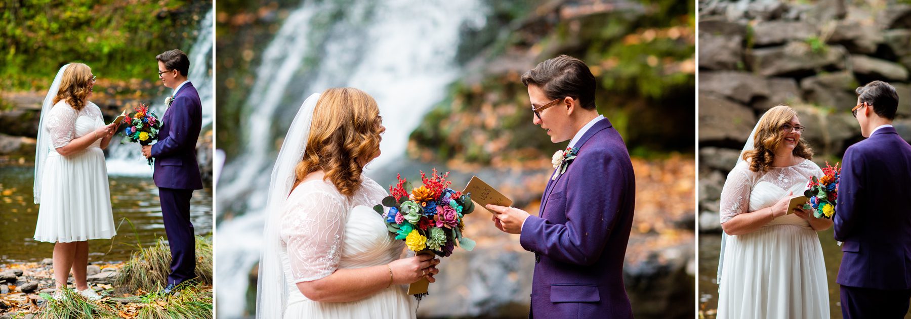 Exchanging Vows at Queer Wedding Ceremony 