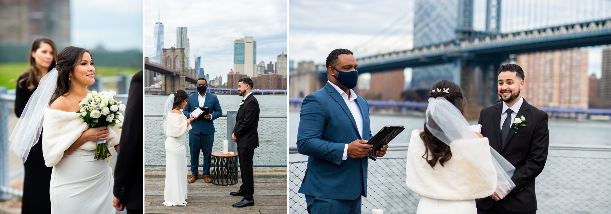 Wedding Vows at Elopement in Brooklyn 