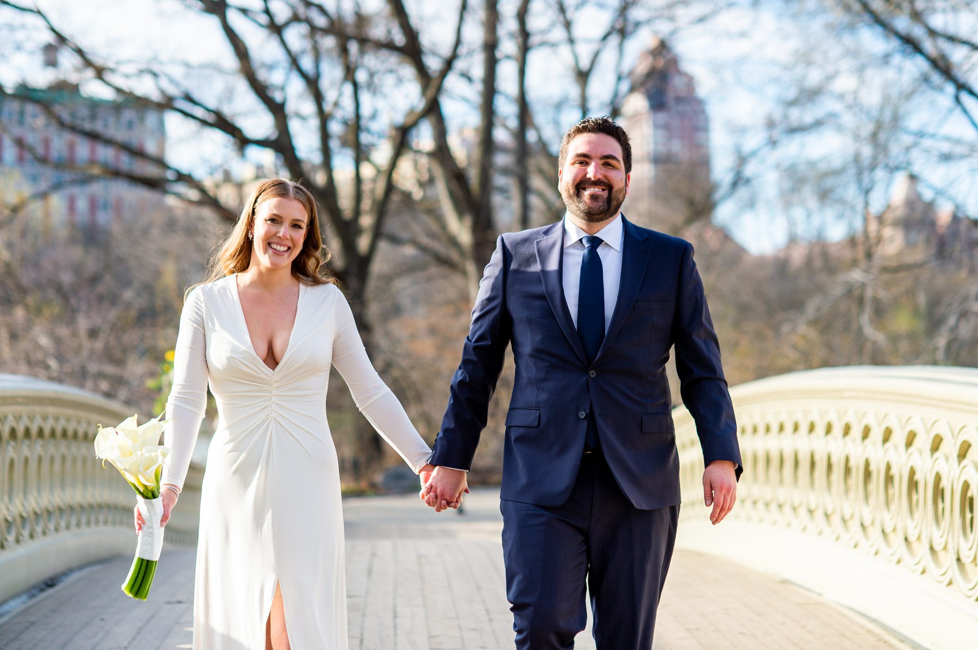 Central Park Wedding Photos on Bow Bridge 