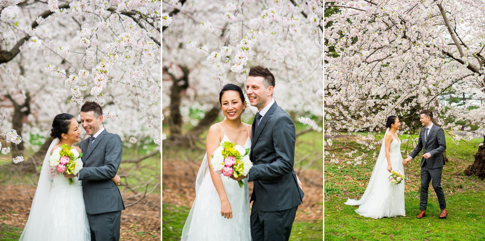 Cherry Blossom Wedding Photos