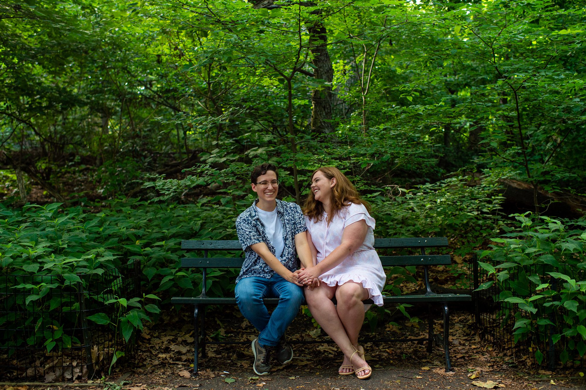 Central Park Engagement Photos in Summer