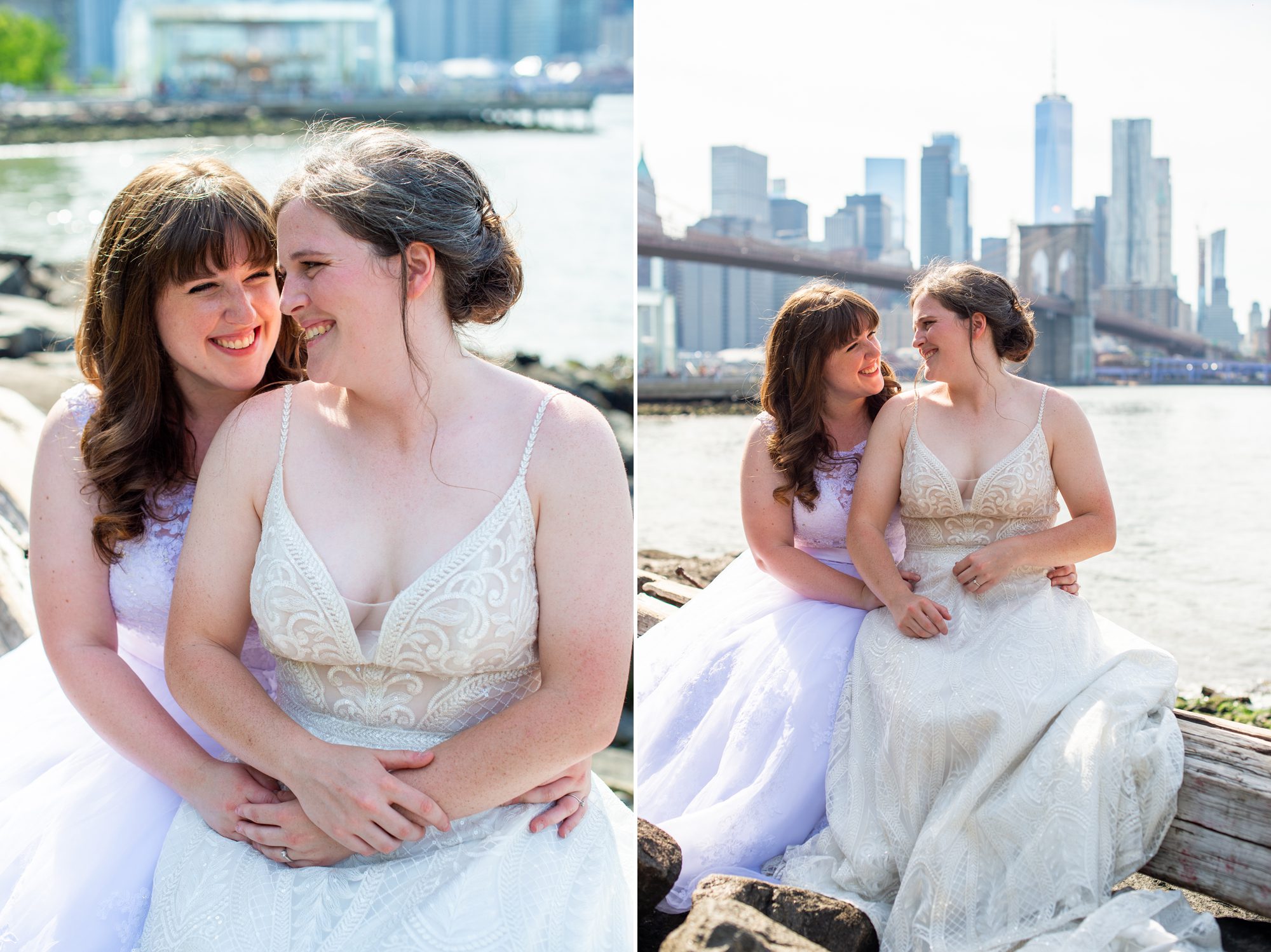 Queer Couple Wedding Photos Brooklyn 