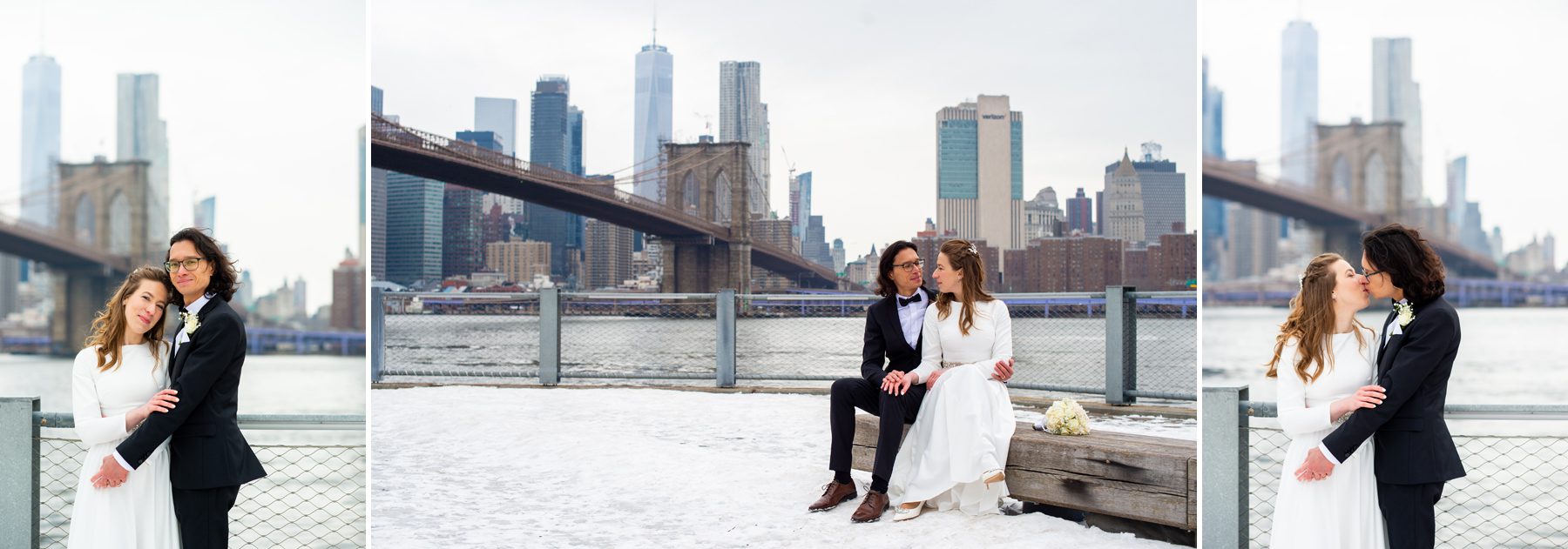 Brooklyn Bridge Park Winter Wedding