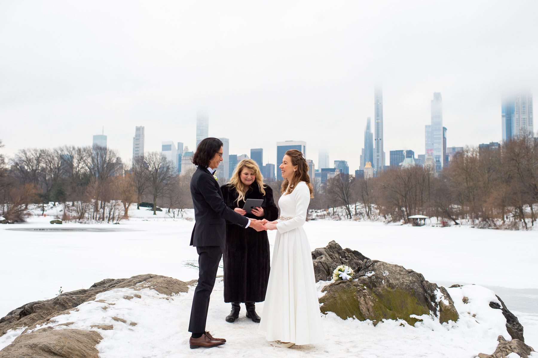 Winter Elopement Location in Central Park