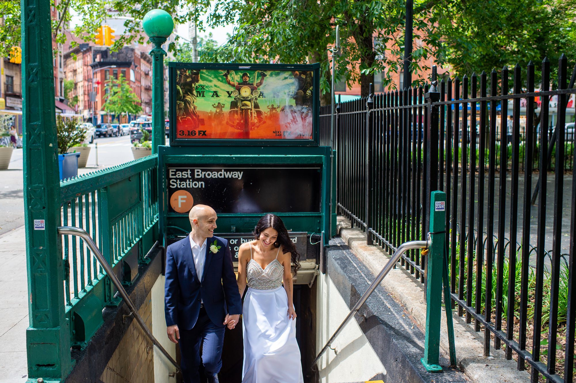 Subway Wedding Photos NYC