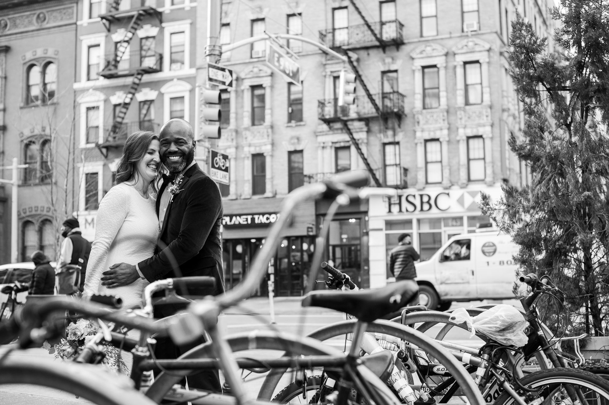 Wedding Photos with Bikes