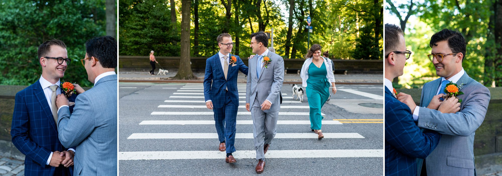 Central Park Wedding with Two Grooms