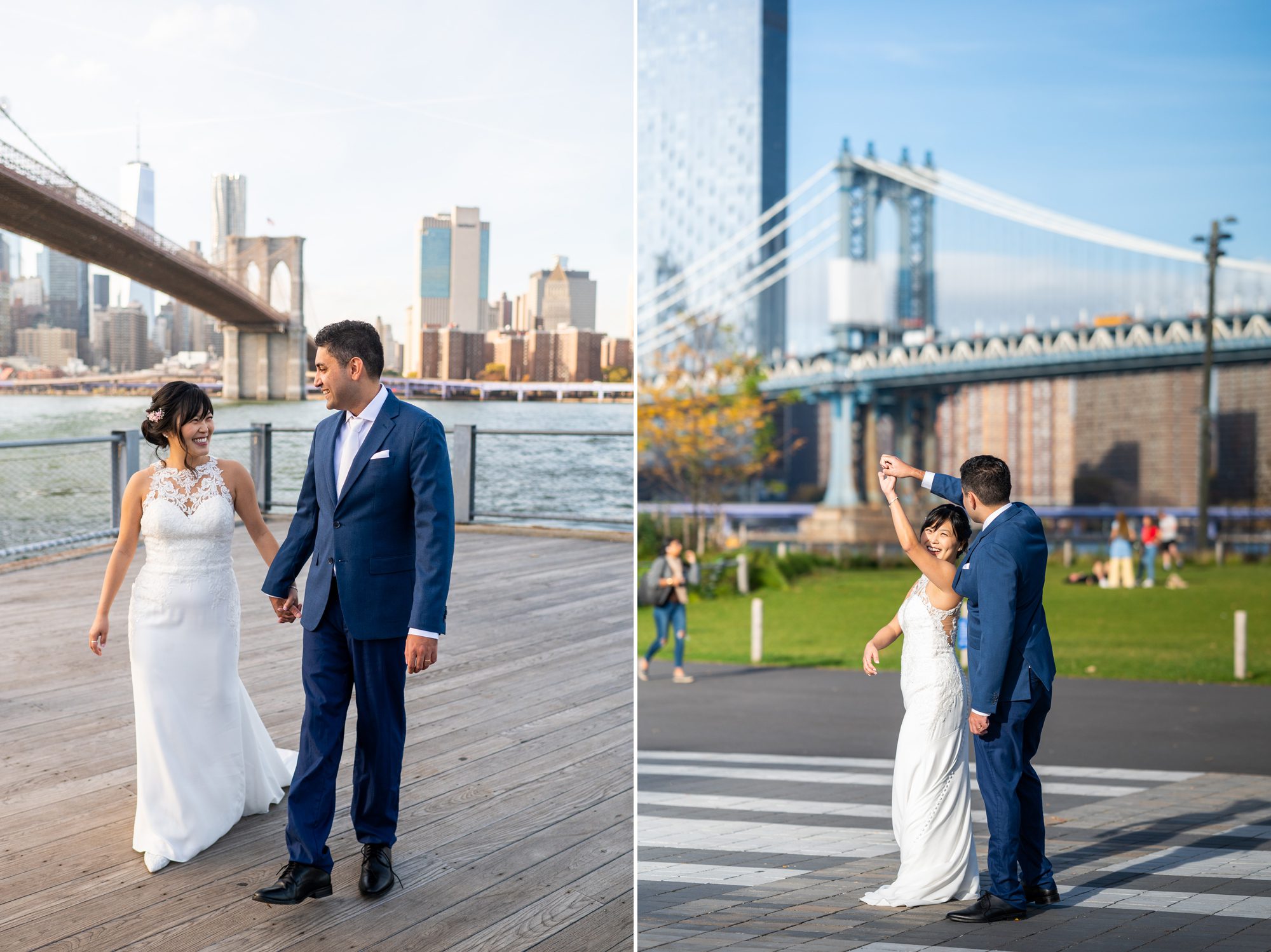 Emily Roebling Plaza Wedding Photos Brooklyn Bridge Park 