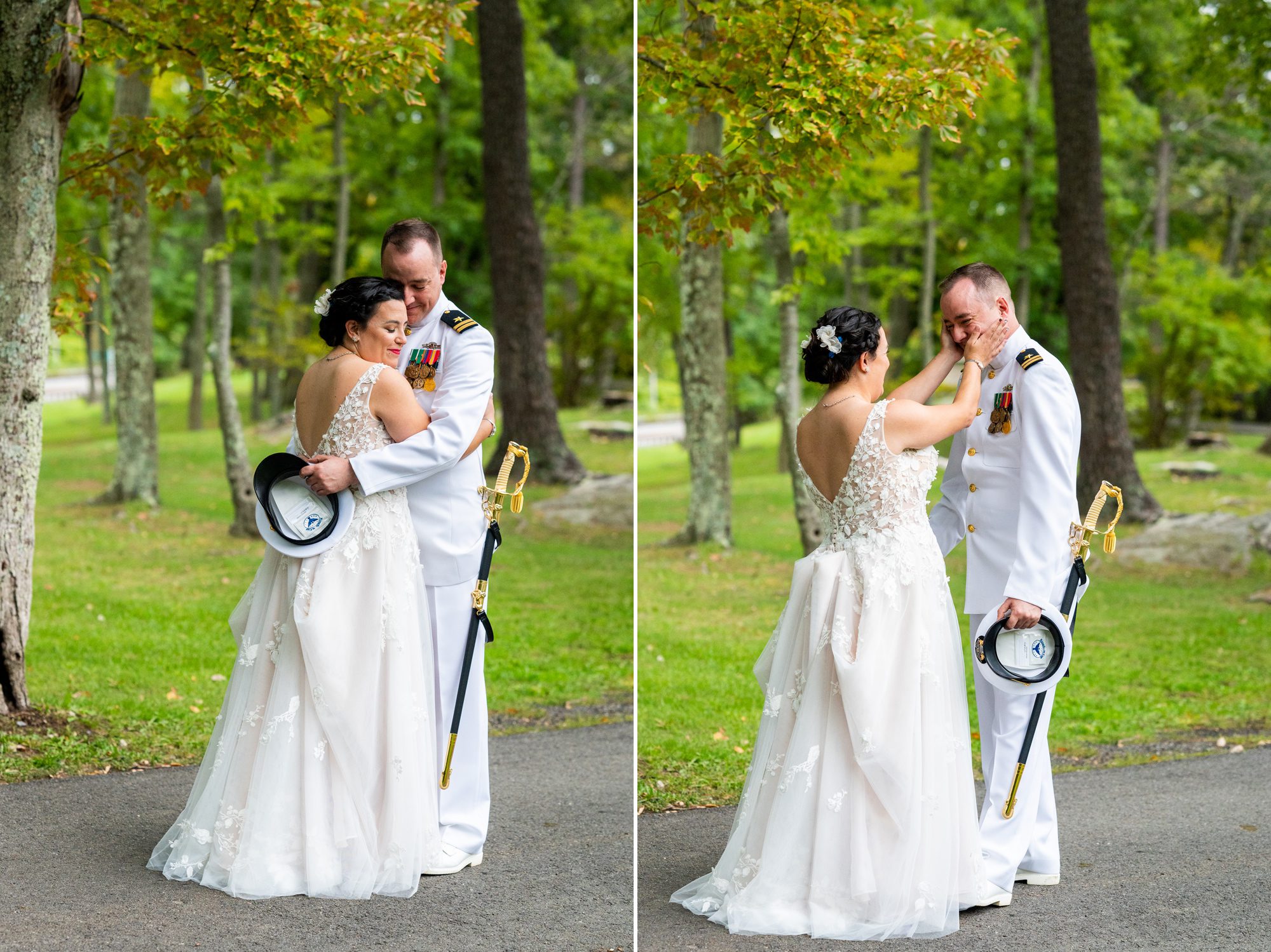 Wedding First Look Bear Mountain Inn 